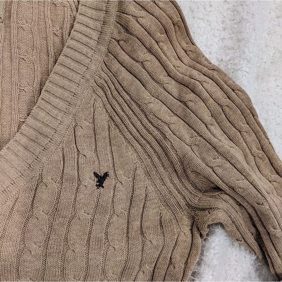 âť—2/$25 Bundle Discountâť—Tan-colored deep v-neck sweater - Picture 7 of 12